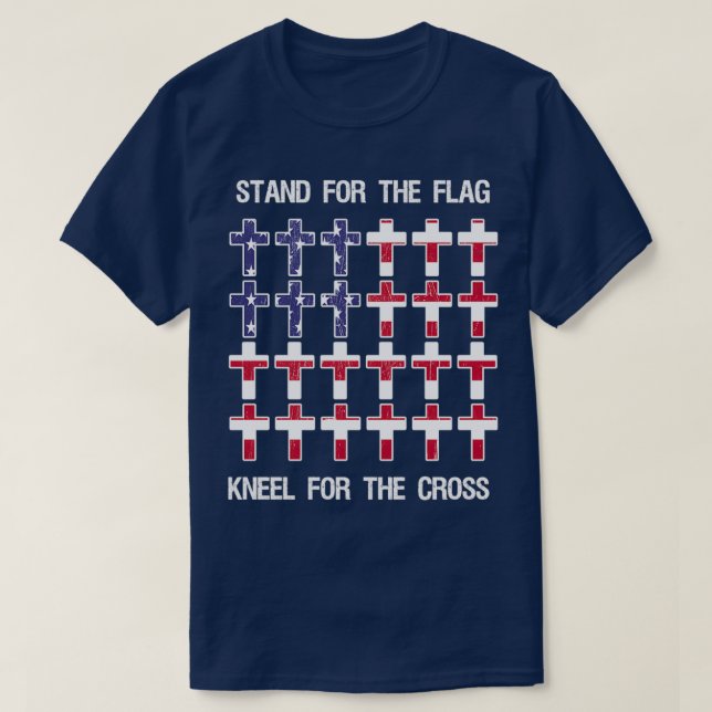 Camiseta Soporte para el rodillo de la bandera para la cruz (Diseño del anverso)