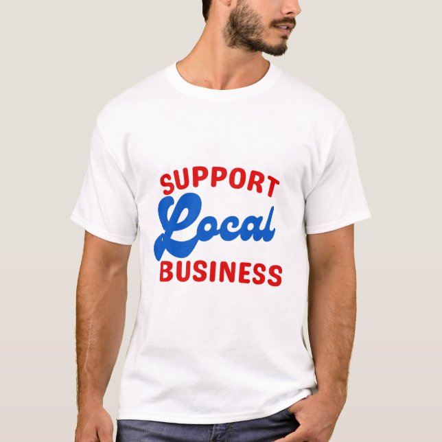 Camiseta Soporte para empresas locales (Anverso)