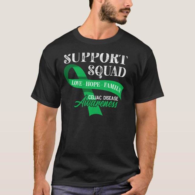 Camiseta Soporte para Enfermedad Celiásica Coeliásica Gratu (Anverso)