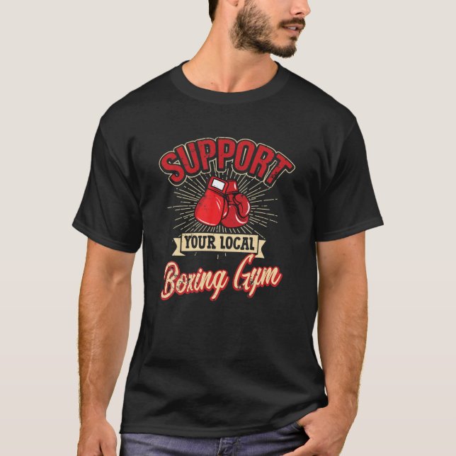 Camiseta Soporte para entrenador de boxeo de gimnasio de bo (Anverso)