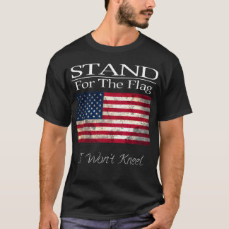 Camiseta Soporte para la bandera no me arrodillaré
