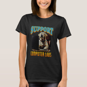 Camiseta Soporte para PC Labs Labrador Recuperador de PC