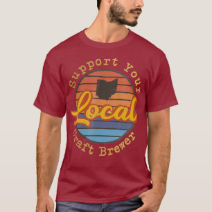 Camiseta Soporte para problemas de la cerveza de nata local