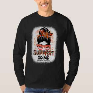 Camiseta Soporte Squad Messy Bun Butterfly Naranja Ribbon L