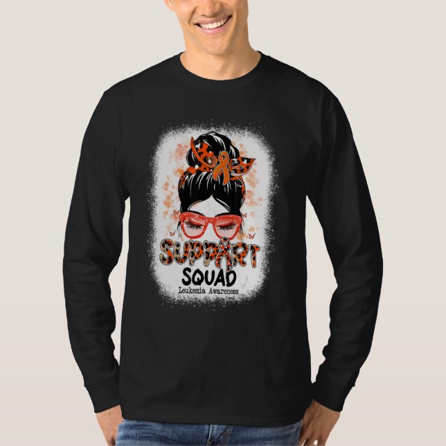 Camiseta Soporte Squad Messy Bun Butterfly Naranja Ribbon L (Anverso)