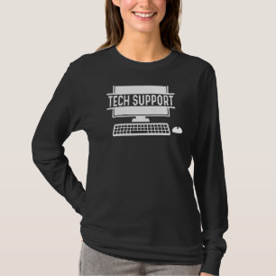 Camiseta Soporte técnico con ordenador y ratón