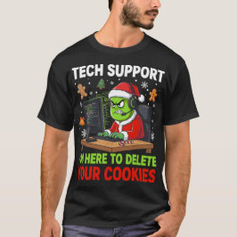 Camiseta Soporte técnico de Navidad aquí para eliminar cook