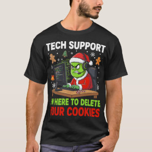 Camiseta Soporte técnico de Navidad aquí para eliminar cook