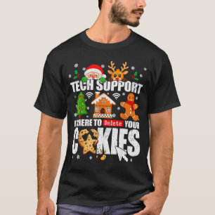 Camiseta Soporte Técnico Eliminar Sus Cookies Hombres Feo C