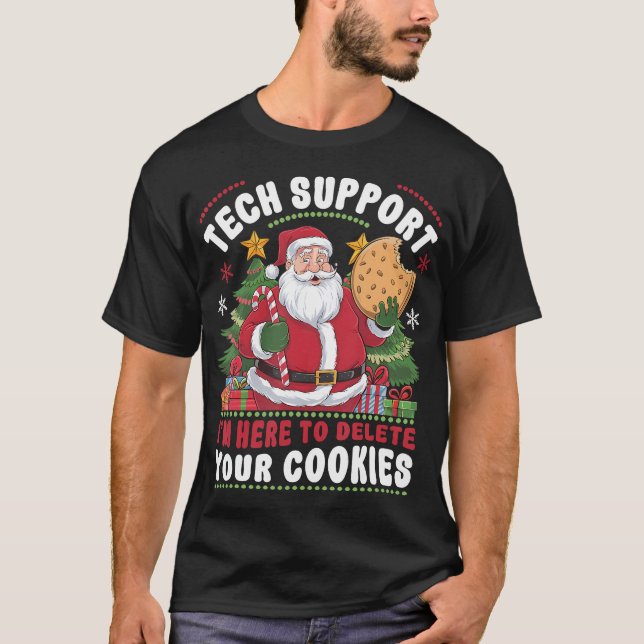 Camiseta Soporte Técnico Estoy Aquí Para Borrar Tu Tecnolog (Anverso)