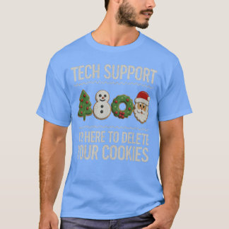 Camiseta Soporte Técnico Navidad Aquí para Eliminar Cookies