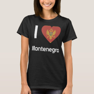 Camiseta Sopvenir de la bandera nacional de Montenegro para