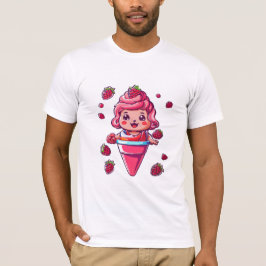 Camiseta Sorbete de frambuesa Kawaii