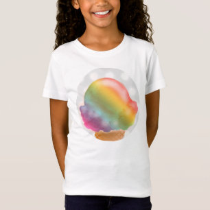 Camiseta Sorbete del cono de helado del arco iris -