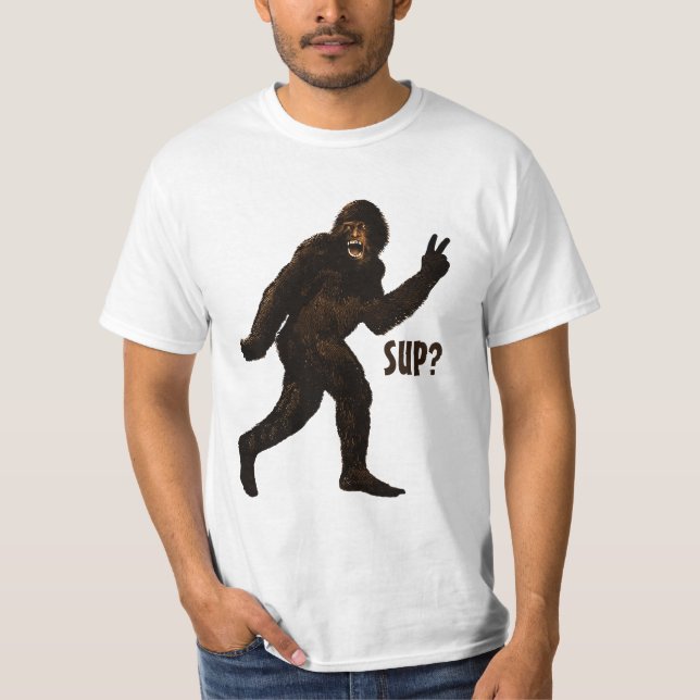 Camiseta ¿Sorbo de la paz de Bigfoot? (Anverso)