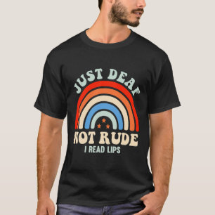 Camiseta Sordera Impaired Sordo Lengua de Señas ASL Solo So