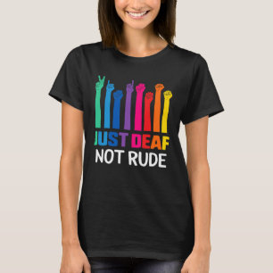 Camiseta Sordera No Ruda Conciencia Sorda Cinta Amarilla As