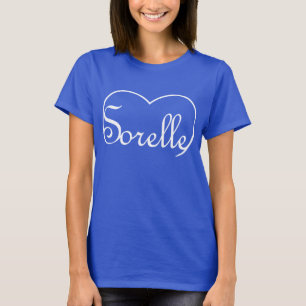 Camiseta Sorelle Sisters Italianas corazón blanco