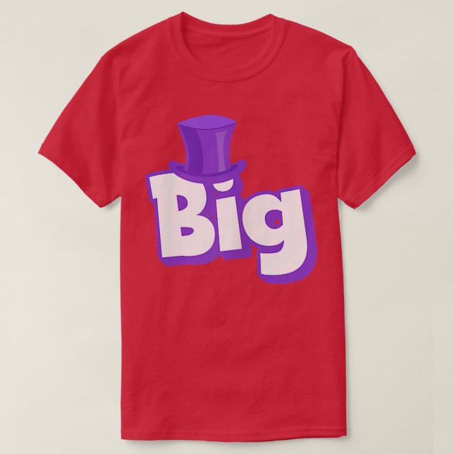 Camiseta Sorority RevealBig, Little, G BigCandy Bar for Big (Diseño del anverso)