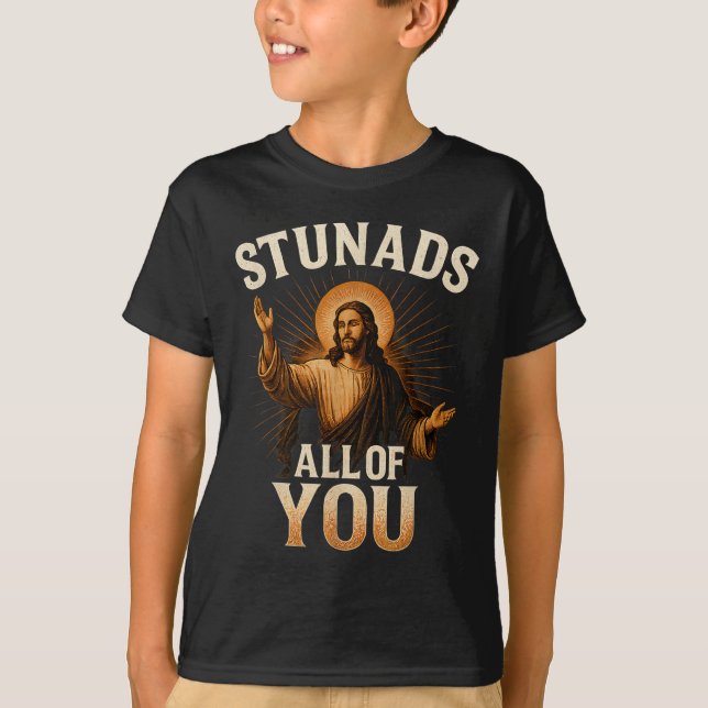 Camiseta Sorprende A Todos Ustedes El Gracioso Jesús Silhou (Anverso)