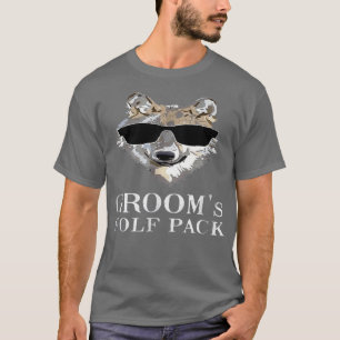 Camiseta Sorprendente bachillerato del partido Grooms Wolf