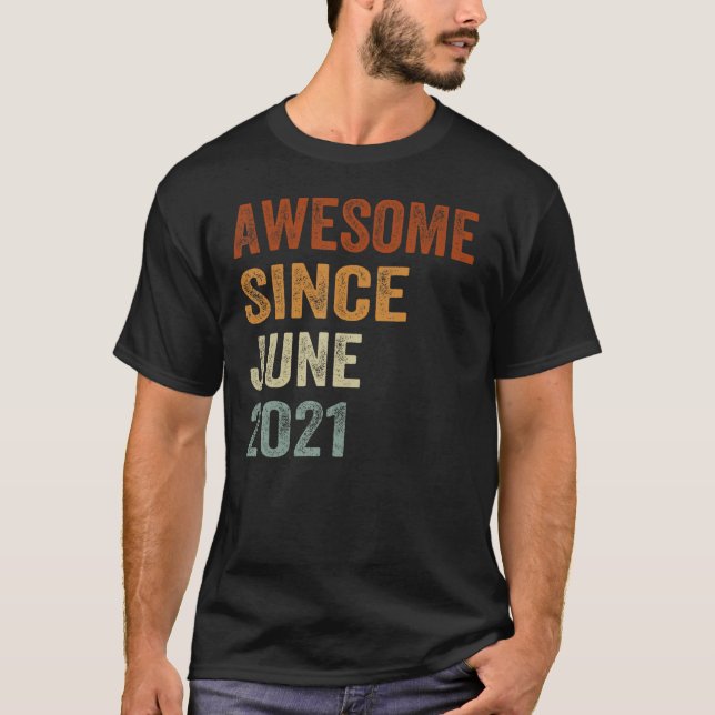 Camiseta Sorprendente desde junio de 2021 nacen dos niños y (Anverso)