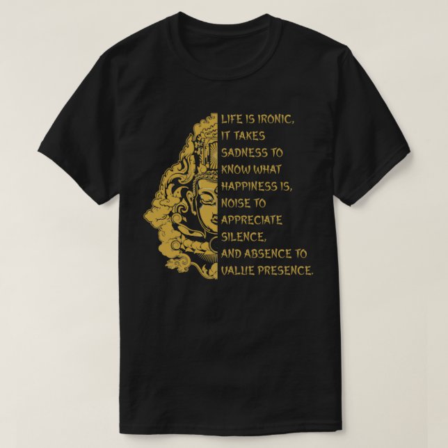 Camiseta Sorprendente diseño budista con regalo de Cita Bud (Diseño del anverso)