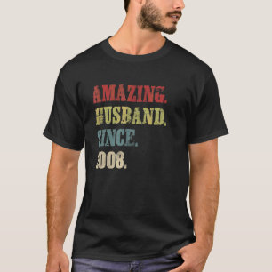 Camiseta Sorprendente esposo desde el Aniversario de los 14