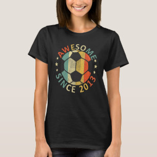 Camiseta Sorprendente jugador de fútbol de noveno cumpleaño