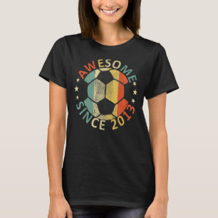 Camiseta Sorprendente jugador de fútbol de noveno cumpleaño