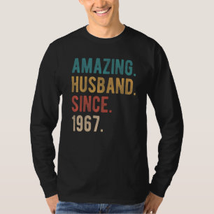 Camiseta Sorprendente marido desde 1967 55º aniversario Bod