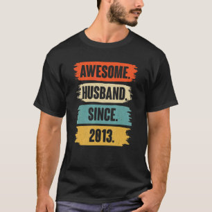 Camiseta Sorprendente marido desde 2013 ventilado 9 Boda An