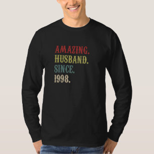 Camiseta Sorprendente marido desde el 24 aniversario del Bo