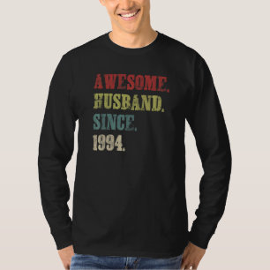 Camiseta Sorprendente marido desde el 28 aniversario del Bo
