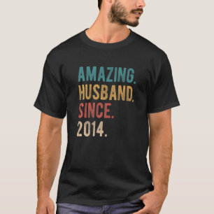 Camiseta Sorprendente marido desde el octavo aniversario de