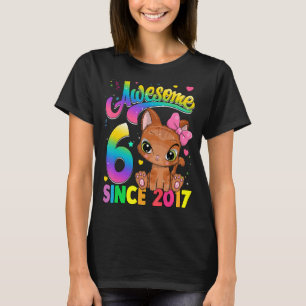 Camiseta Sorprendente niño de 6 años desde 2017 Chica sexto