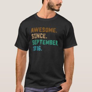 Camiseta Sorprendente niño de 6 años desde septiembre de 20