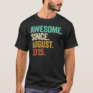 Camiseta Sorprendente niño de 7 años desde agosto de 2015