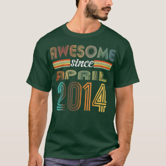 Camiseta Sorprendente niño de 8 años desde abril de 2014