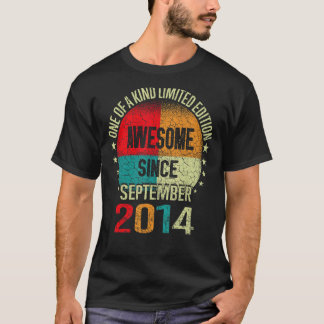 Camiseta Sorprendente niño de 8 años desde septiembre de 20