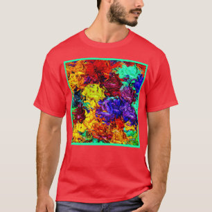 Camiseta Sorprendente patrón abstracto colorido
