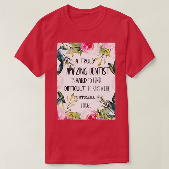 Camiseta Sorprendente regalo de despedida de dentista deja  (Diseño del anverso)