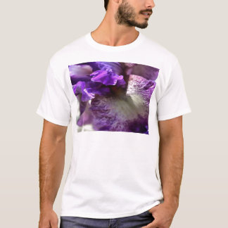 Camiseta Sorprendente resumen morado, violeta y mauve iris