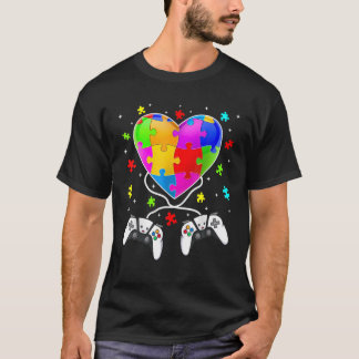 Camiseta Sorprendente videojuego Heart Autism Awareness Gam