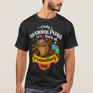 Camiseta Sorprendentes Nacidos En El Día De La Groundhog