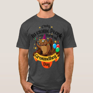 Camiseta Sorprendentes Nacidos En El Día De La Groundhog