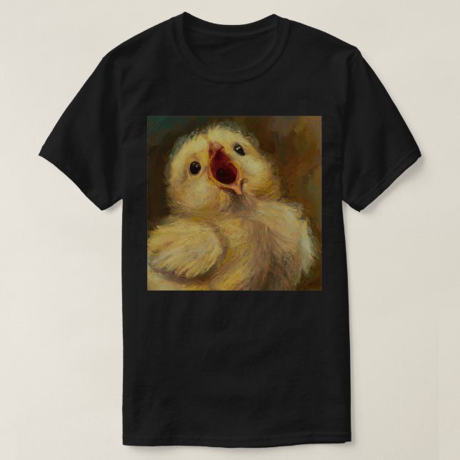 Camiseta Sorprendido bebé de polluelo (Diseño del anverso)