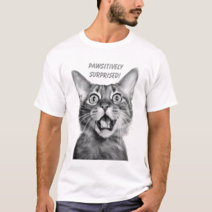 Camiseta ¡SORPRENDIDO DE MANERA ABSOLUTA! Crazy Cat diverti