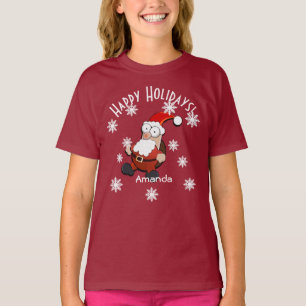 Camiseta Sorprendido Personalizado de Santa