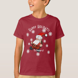 Camiseta Sorprendido Personalizado de Santa